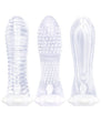 The 9's - Vibrating Sextenders 3 Pack - Nubbed, Contoured, Ribbed