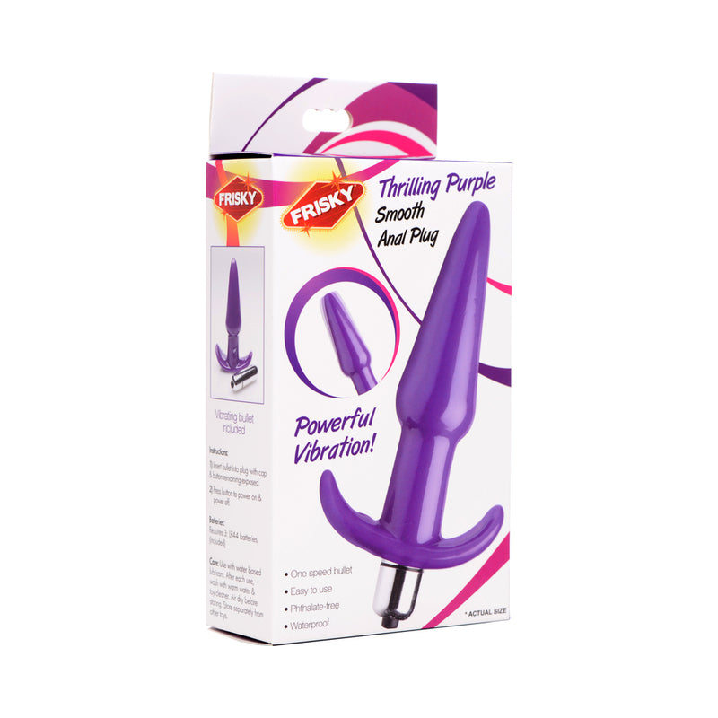 THRILLING PURPLE SMOOTH VIBRATING ANAL PLUG BoudoirNoir THRILLING PURPLE SMOOTH VIBRATING ANAL PLUG BoudoirNoir