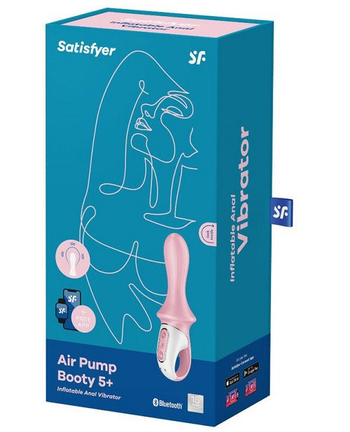 Satisfyer Air Pump Booty 5+ Connect App - Red