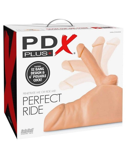PDX Plus Perfect Ride Posable Male Masturbator - Vanilla