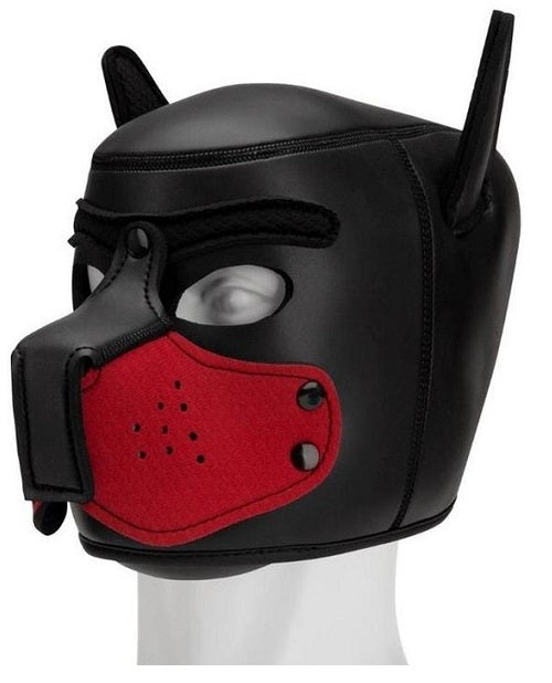 Prowler Red Neoprene Puppy Hood + Assorted Color Muzzle