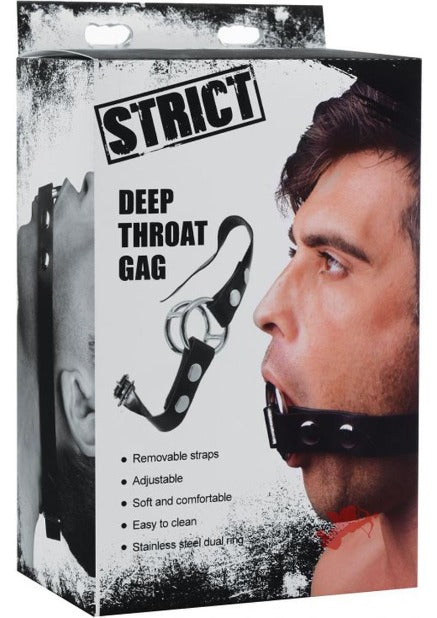 Strict Deep Throat Gag - Black