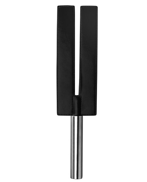 Ouch! Leather Slit Paddle - Black