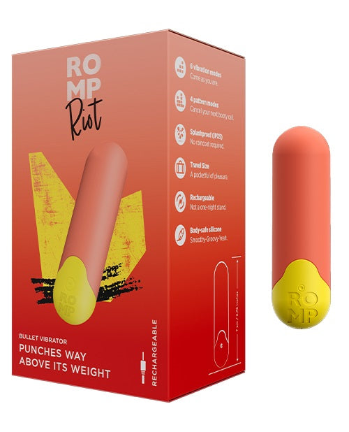 ROMP Riot Bullet Vibrator Light Orange