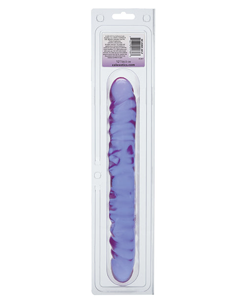 12" Reflective Gel Vein Double Dong - Lavender