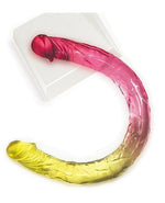 Shades Gradient Jelly Double Dong - Pink/Yellow