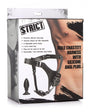 Strict - Male Chastity Harness with Silicone Anal Plug - Black