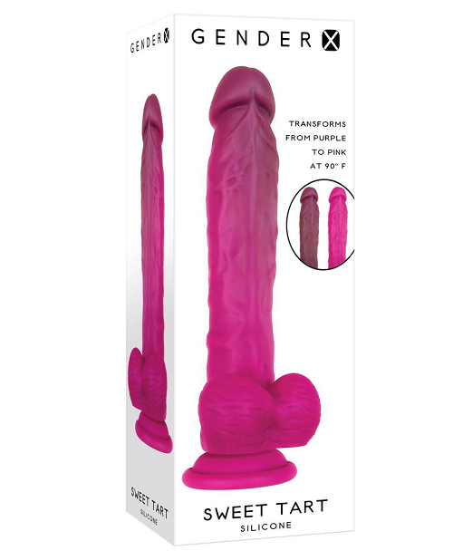 Gender X Sweet Tart Color Changing Silicone Dildo