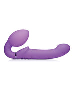 Strap U Ergo-Fit G-Pulse Inflatable & Vibrating Strapless Strap-On - Purple