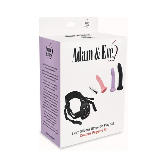 Adam & Eve Eve's Silicone Strap On Play 5-Piece Set