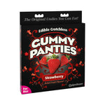 Edible Crotchless Gummy Panties Strawberry Flavor