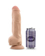 Au Naturel Big Boy 10" Posable Dual Density Dildo w/ Balls Beige