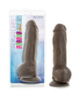 Au Naturel Big Boy 10" Posable Dual Density Dildo w/ Balls Brown