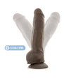 Au Naturel Big Boy 10" Posable Dual Density Dildo w/ Balls Brown