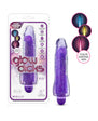 Blush Glow Dicks Molly Color Changing 8 in. Vibrating Dildo Glitter Purple