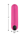 BANG! Vibrating Bullet with Remote Control Pink