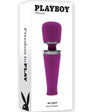 Playboy Mic Drop Rechargeable Silicone Wand - Purple