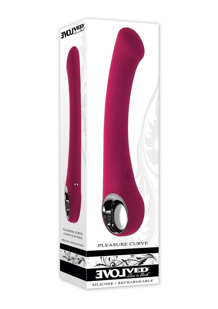 Pleasure Curve G-Spot Vibrator - Red
