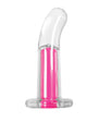 Gender X Pink Paradise Rechargeable RC Vibrating Curved Anal Plug Clear/Pink