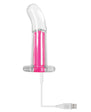 Gender X Pink Paradise Rechargeable RC Vibrating Curved Anal Plug Clear/Pink