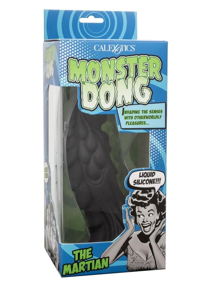 Monster Dong The Martian Silicone Dildo 7.75in - Black