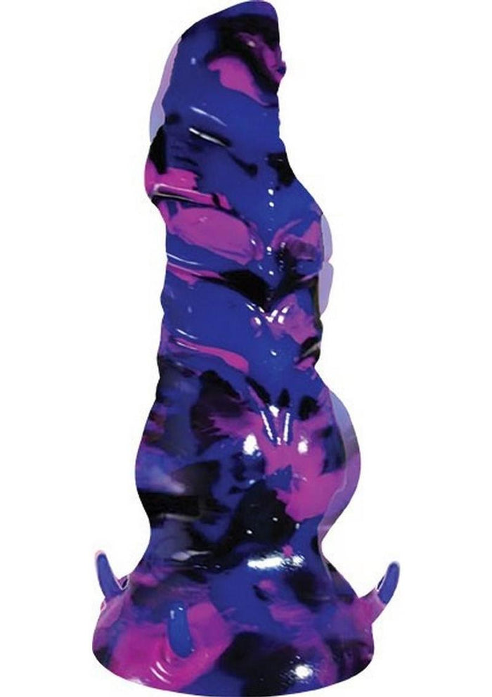 Monster Romance Horny Halfling Rechargeable Dong - Purple/Multicolor