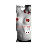 NIPPLICIOUS Dominatirix Pasties with Collar - Red