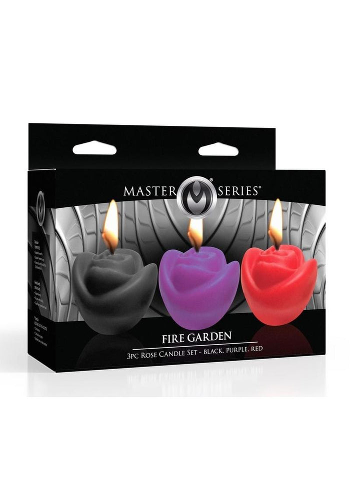 MS Fire Garden Rose Candle Set