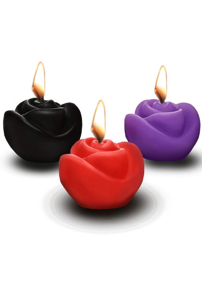 MS Fire Garden Rose Candle Set