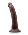 Au Naturel Jack 7 in. Posable Dual Density Dildo Brown