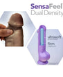 Au Naturel Jack 7 in. Posable Dual Density Dildo Brown
