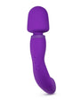 Wellness Dual Sense Rechargeable Silicone Dual Ended G-Spot & Wand Vibrator Purple