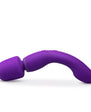 Wellness Dual Sense Rechargeable Silicone Dual Ended G-Spot & Wand Vibrator Purple