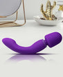 Wellness Dual Sense Rechargeable Silicone Dual Ended G-Spot & Wand Vibrator Purple