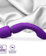 Wellness Dual Sense Rechargeable Silicone Dual Ended G-Spot & Wand Vibrator Purple