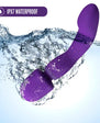 Wellness Dual Sense Rechargeable Silicone Dual Ended G-Spot & Wand Vibrator Purple