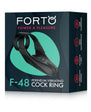 Forto F-48 Perineum Vibrating Double Cockring Black