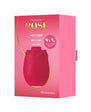 Womanizer Rose Rechargeable Silicone Air Pulse Clitoral Vibrator - Red/Gold