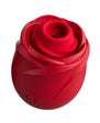 Womanizer Rose Rechargeable Silicone Air Pulse Clitoral Vibrator - Red/Gold