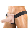 Erection Assistant Hollow Strap-On Vibrating 6 in. Vanilla