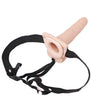 Erection Assistant Hollow Strap-On Vibrating 6 in. Vanilla