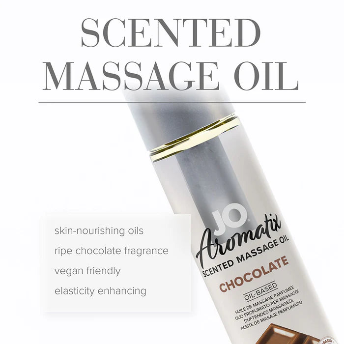 JO Aromatix Chocolate Scented Massage Oil 4 oz.