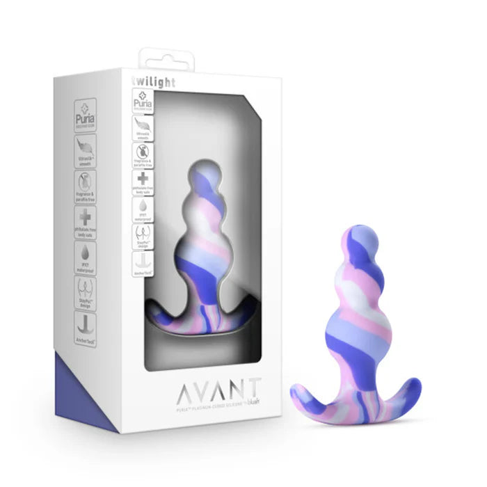 Avant Twilight Silicone Anal Plug Blue