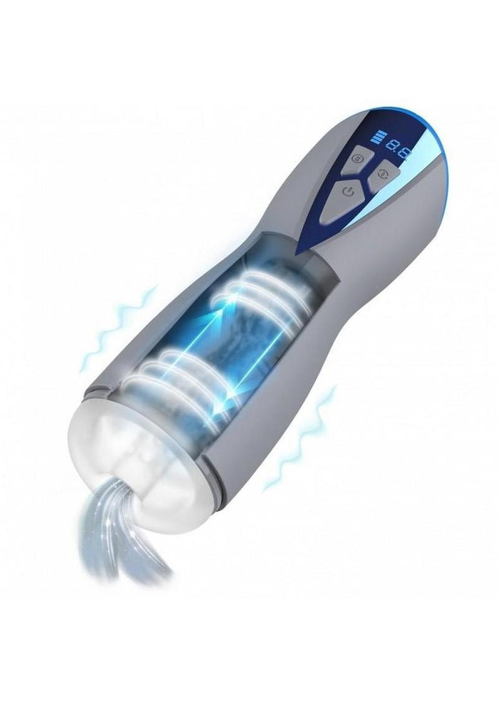 Masturs Eloa Winged Goddess Rechargeable Multi Function Masturbator - Gray