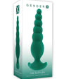 Gender X The Rattler Rechargeable Silicone Twirling Prostate Vibrator - Green
