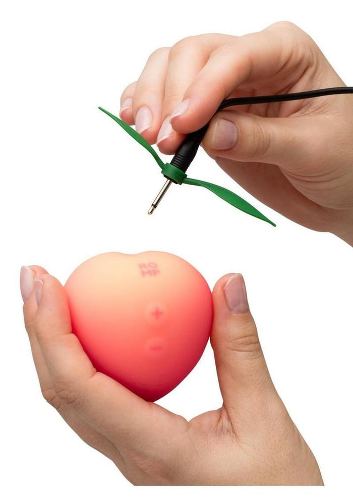 Romp Pink Peach Rechargeable Silicone Vibrator - Orange