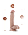Dr. Skin Dr. Mark 7 in. Dildo with Balls Beige