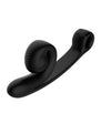 SVibe Snail CURVE Rechargeable Silicone Vibrator with Clitoral Stimulator - Black