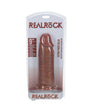 RealRock Extra Thick 9 in. Dildo Tan
