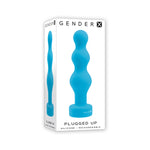 Gender X Plugged Up Silicone Vibrating Beaded Plug Teal